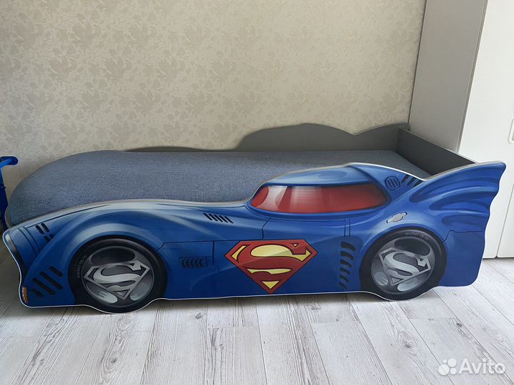 Детская кровать от 3 лет машинка