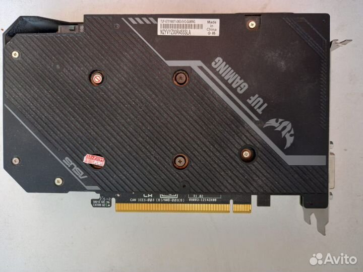 Видеокарта asus tuf gaming gtx1660ti