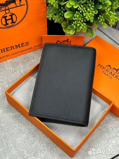 Обложка на паспорт hermes натуральная кожа