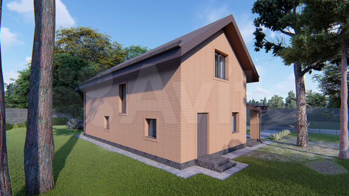 Дом 192,3 м² на участке 7,5 сот.