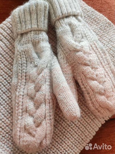 Шапка+снуд+варежки