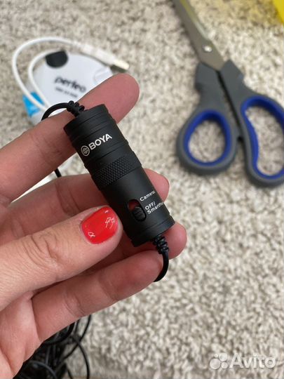 Микрофон петличка, проводной