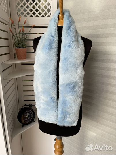 Шарф их меха кролика