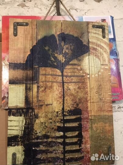 Картина на стену, на досках