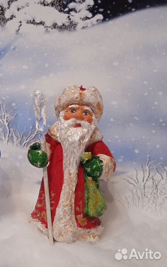 Ёлочная ватная игрушка 