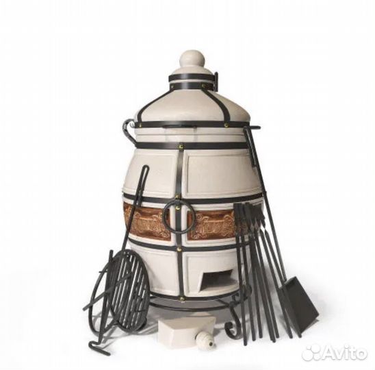 Тандыр «Гектор» с откидной крышкой дровяной