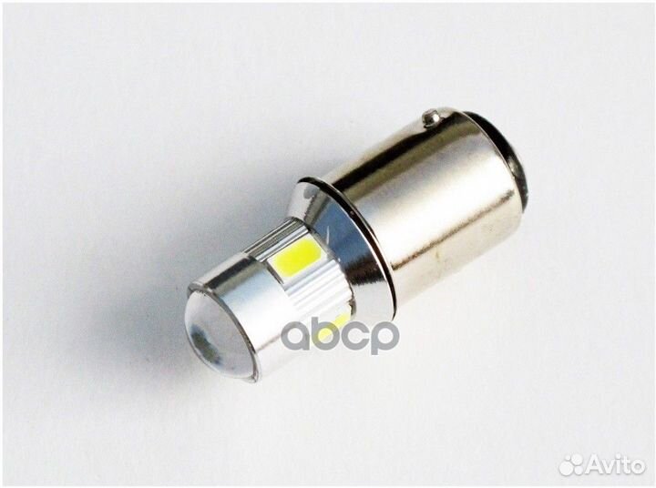 Лампа светодиодная 12V T25/5 6 диодов SMD белая +