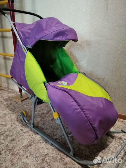 Санки-коляска, детские санки