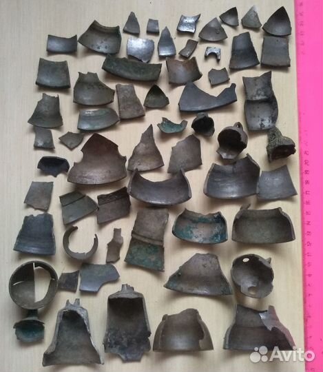 Части колокольчиков для переплавки