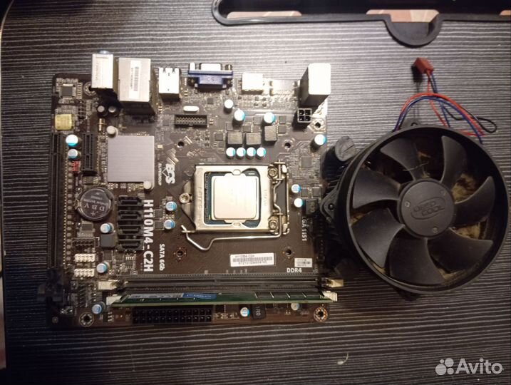 Комплект мат плата +g4400 +8ddr4 +куллер / комп