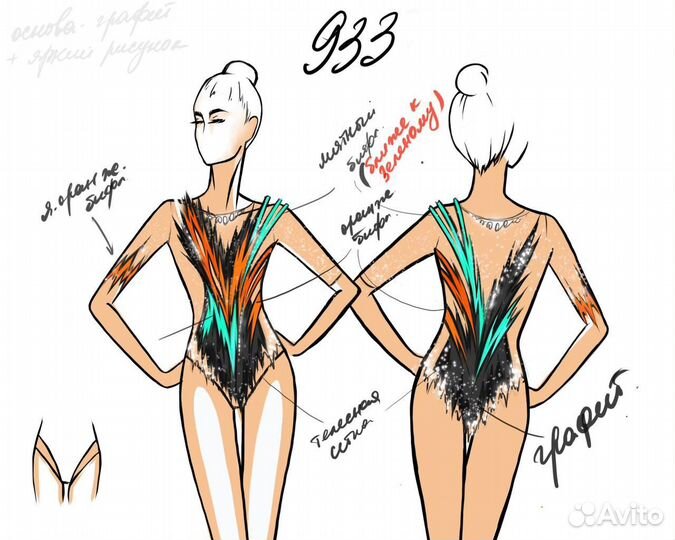 Купальник для художественной гимнастики