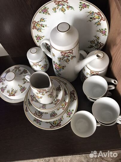 Чайно кофейный сервиз гдр на 5 персон