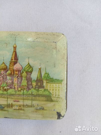 Коробочка жестяная из монпансье. СССР
