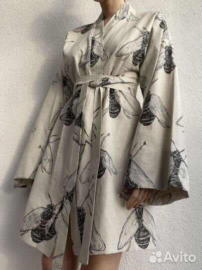 Кимоно из смесового льна