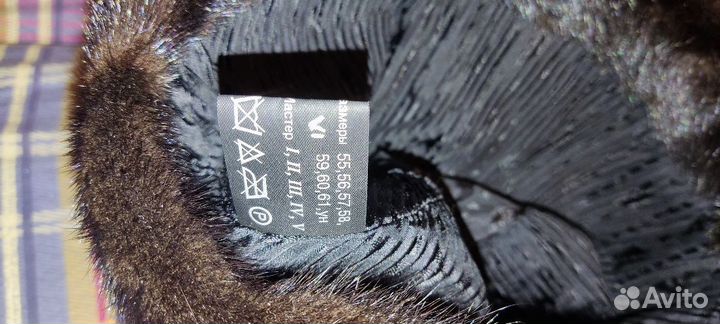 Шапка норковая женская новая