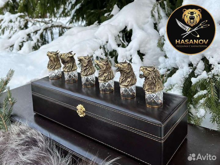 Набор рюмок ручной работы