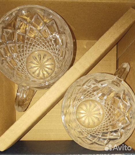 Набор для эспрессо. Хрусталь. Чехия