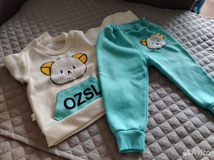 Детский костюм тройка с жилеткой 80