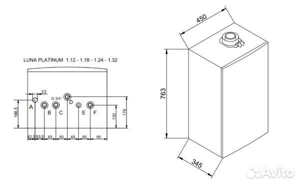 Газовый котел baxi luna Platinum+ 1.24 GA