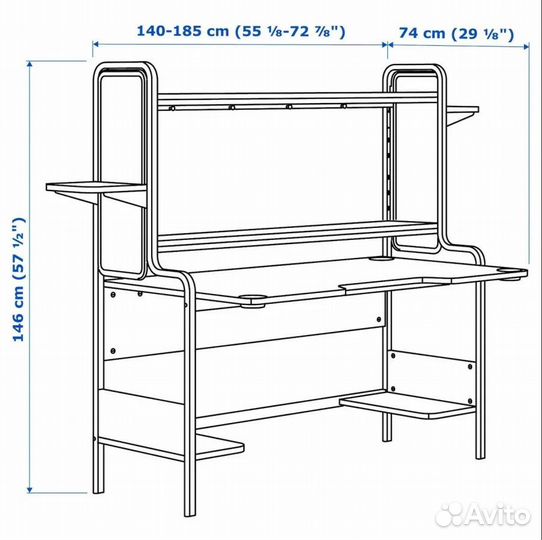 Компьютерный стол Икеа