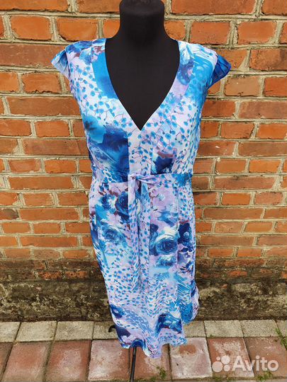 Платье Libra Ирландия миди цветы винтаж