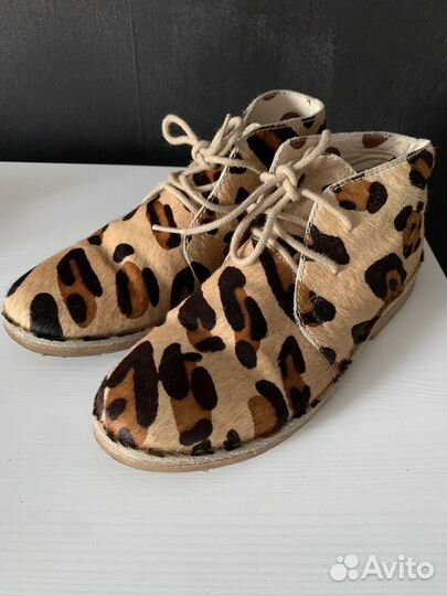 Леопардовые ботинки Next