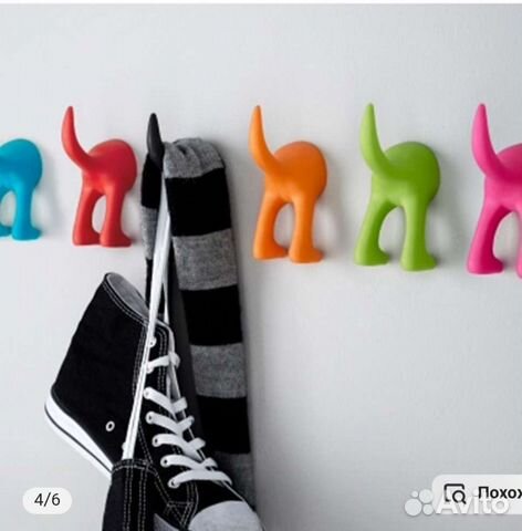 Крючок настенный IKEA красный