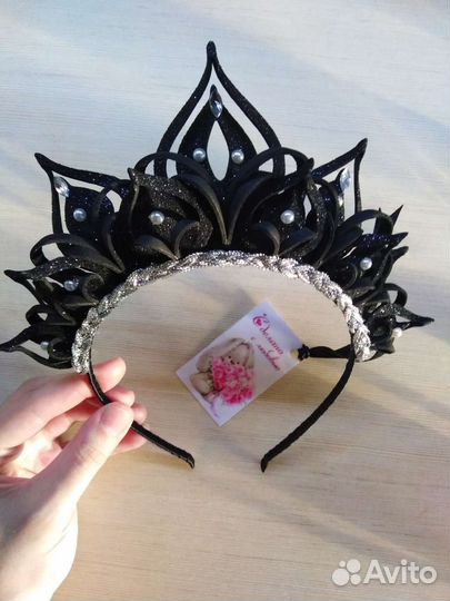 Диадема тиара снежинка звездочка льдинка ободок