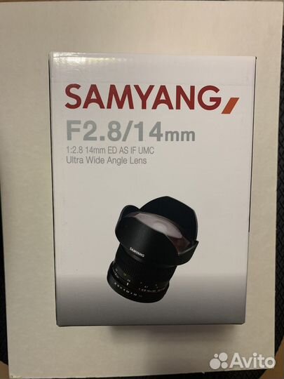 Объектив samyang 14mm f 2.8 ED AS IF UMS AE