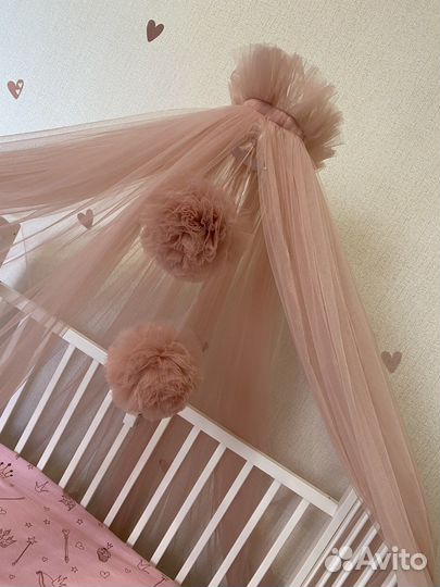 Балдахин в кроватку с держателем