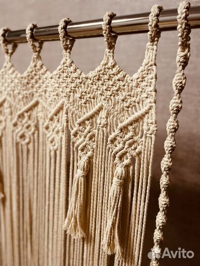 Штора макраме