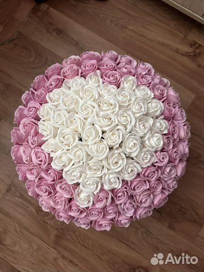 Букет из 101 мыльной розы