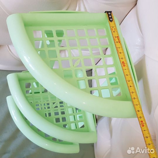 Угловая полочка для ванны 3-х-ярусная