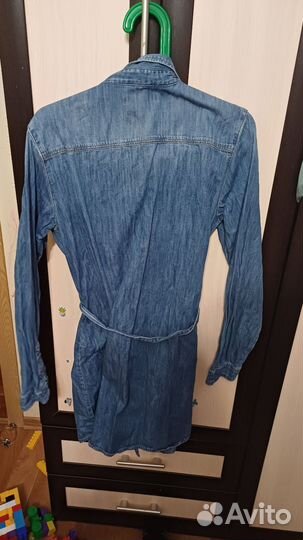 Джинсовое платье L