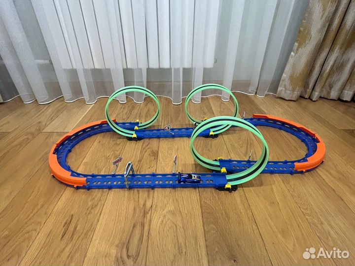 Автотрек детский с Неоновыми кольцами
