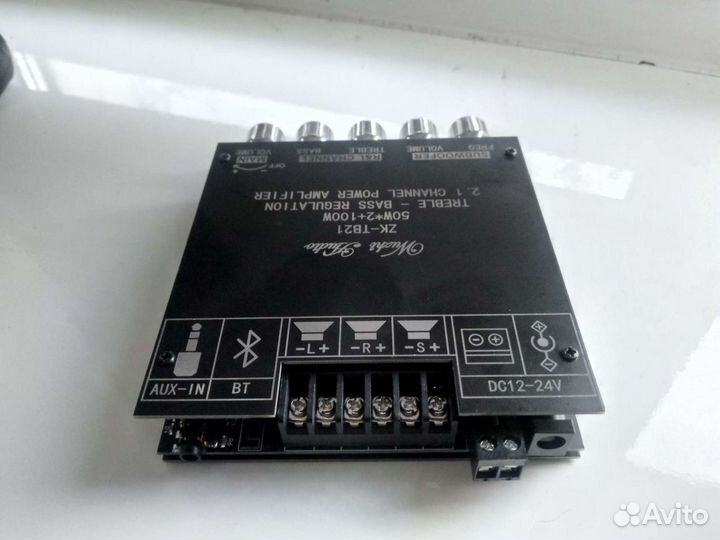 Усилитель 2,1, (2*80 Вт + 100 Вт)