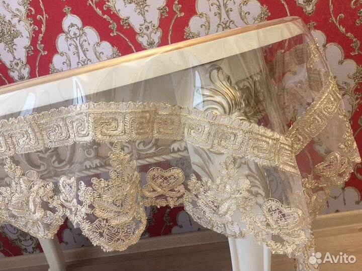 Скатерть силикон с кружевом разные размеры