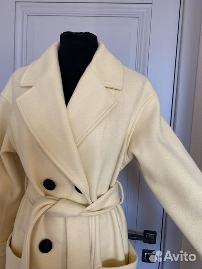 Пальто женское respect шерстяное 42 44 длинное