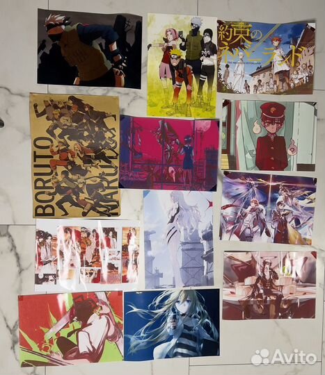Плакаты постеры аниме разные