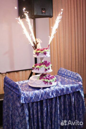 Фонтан на торт\фейерверк на торт