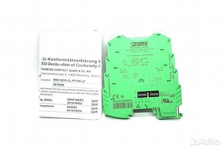Phoenix Contact 2810395 MCR-SL-PT100-LP-NC-SP Изме