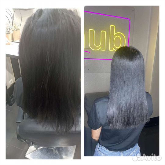 Кератиновое выпрямление волос