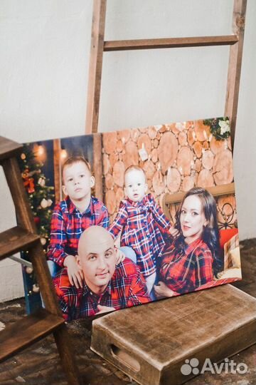 Портрет фото на холсте