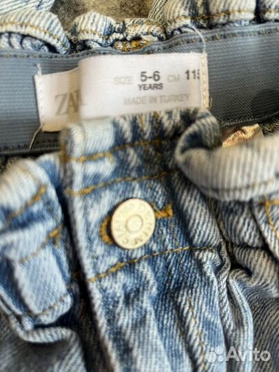 Джинсы zara 115 см