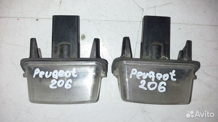 Подсветка номера Peugeot 206