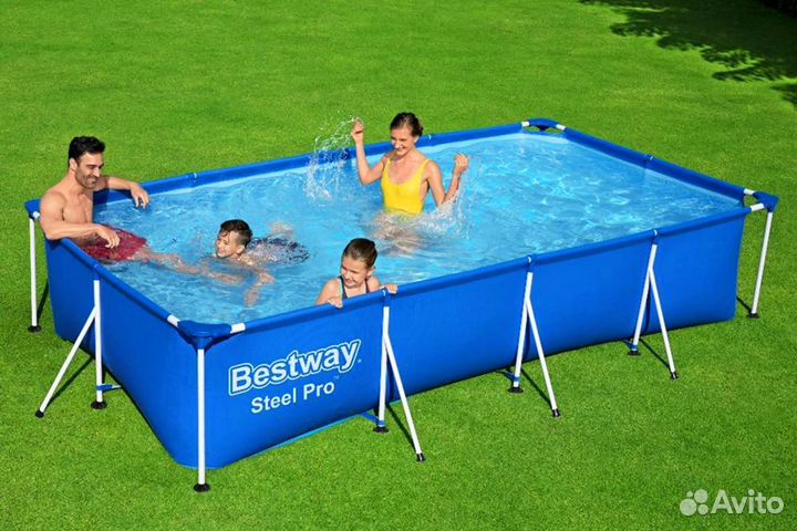 Каркасный бассейн Steel Pro 400х211х81см + набор