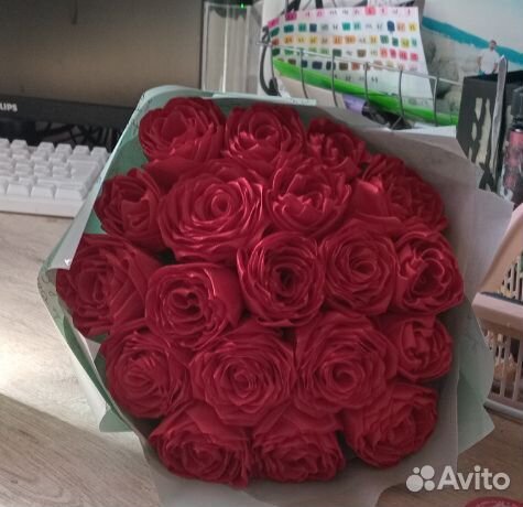 Букет из атласных лент