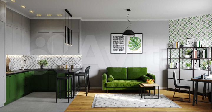 Апартаменты-студия, 22,4 м², 6/15 эт.