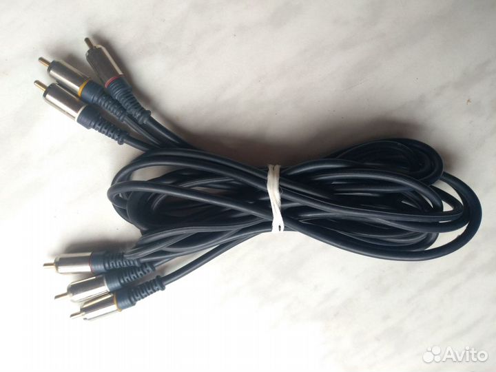 Кабель стерео, видео, аудио, тюльпаны, USB