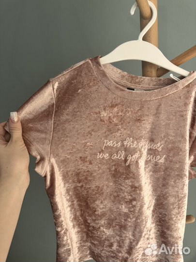 Футболка женская бархатная s